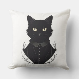 Cojín Decorativo El gato negro encantado de Salem