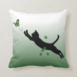Cojín Decorativo El gato y la mariposa