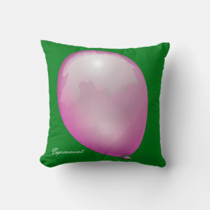 Cojín Decorativo El globo de juguete violeta divertido único