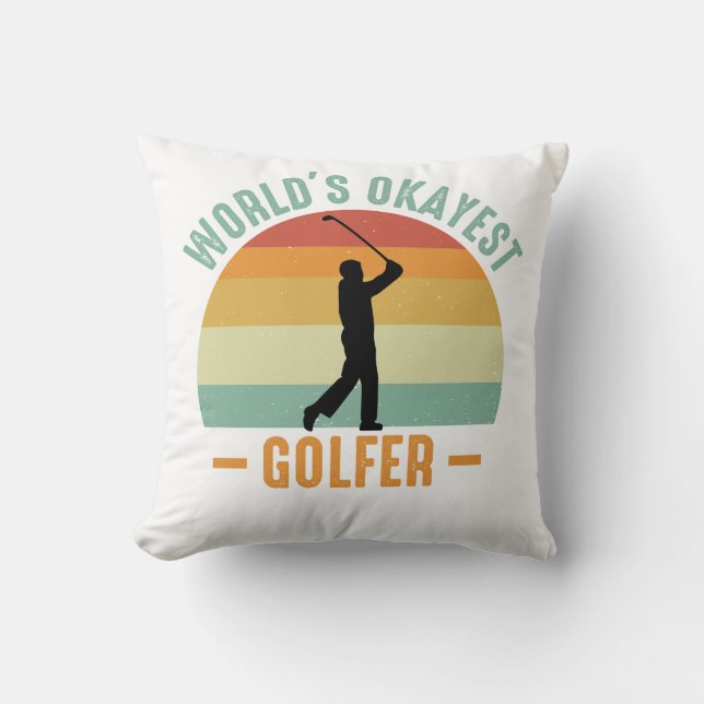 Cojín Decorativo El Golfista más Okayer del mundo (Anverso)