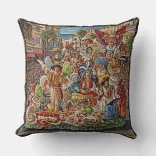 Cojín Decorativo El gran desfile del Carnaval de Niza