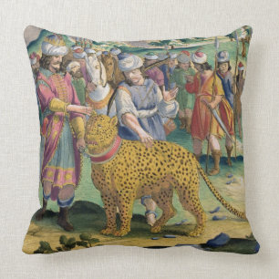 Cojín Decorativo El gran rey del Parthians caza con su Tam