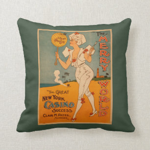 Cojín Decorativo El gran teatro del éxito del casino de Nueva York