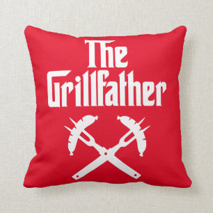 Cojín Decorativo El Grillfather Con Perros Calientes