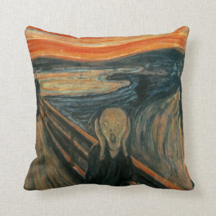 Cojín Decorativo El grito de Edvard Munch, pintor simbolista