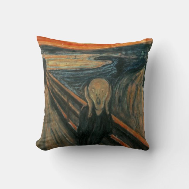 Cojín Decorativo El grito - Edvard Munch (Anverso)