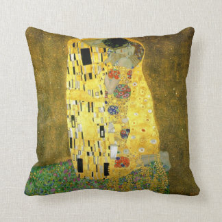 Cojín Decorativo El ~ Gustavo Klimt del beso