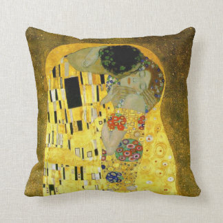 Cojín Decorativo El ~ Gustavo Klimt del beso