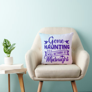 Cojín Decorativo El Haunting regresará a la mitad de la noche de Ha