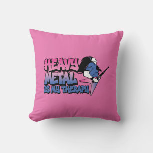 Cojín Decorativo el heavy metal es mi terapia