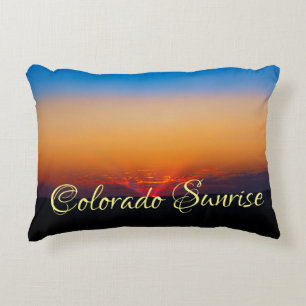 Cojín Decorativo El hermoso paisaje del amanecer de Colorado