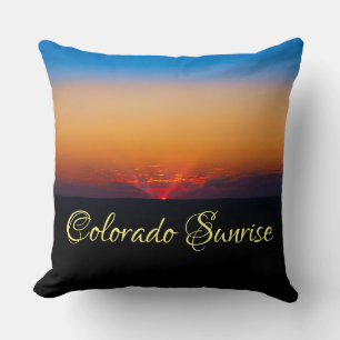 Cojín Decorativo El hermoso paisaje del amanecer de Colorado