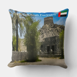 Cojín Decorativo El histórico paisaje de la mezquita Al Bidya en lo