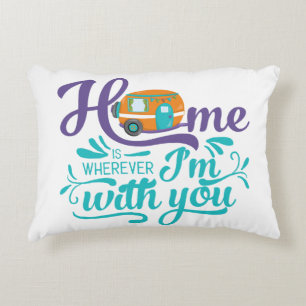 Cojín Decorativo El hogar es donde quiera que esté contigo - Cute C