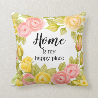 Cojín Decorativo El hogar es mi lugar feliz