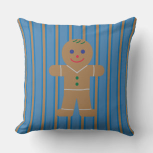 Cojín Decorativo El hombre divertido y divertido del pan de jengibr