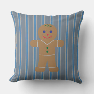 Cojín Decorativo El hombre divertido y divertido del pan de jengibr
