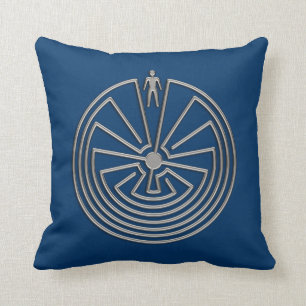 Cojín Decorativo El hombre en el laberinto - plata