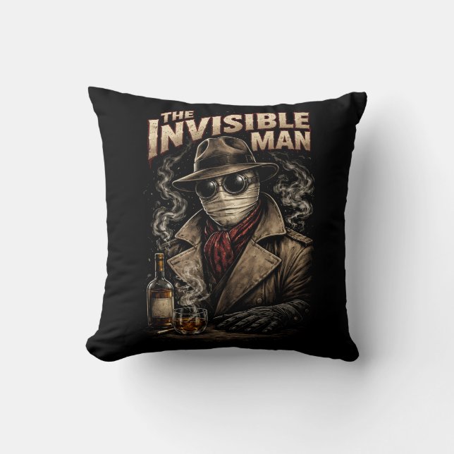 Cojín Decorativo El hombre invisible (Anverso)