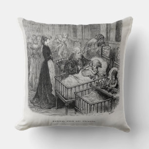 Cojín Decorativo El hospital de niños, de "Londres: Un peregrinaje