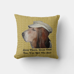 Cojín Decorativo El Hound De Pillow Basset Ha Estado Ahí Hecho Que
