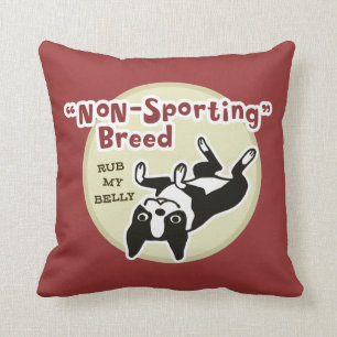 Cojín Decorativo El humor de Boston - Raza sin deporte