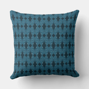 Cojín Decorativo El Ilustracion Bohemio Chintz Es Azul Oscuro