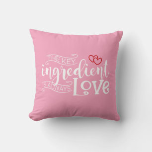 Cojín Decorativo El ingrediente clave es el amor San Valentín   Coj