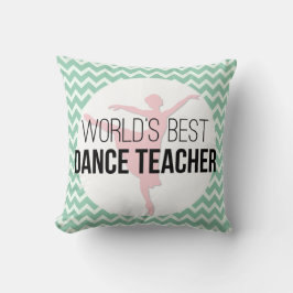 Cojín Decorativo El instructor Chevron de la danza personalizado le