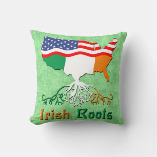 Cojín Decorativo El irlandés americano remonta el caos