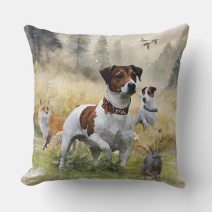 Cojín Decorativo El Jack Russell Terrier, el arte