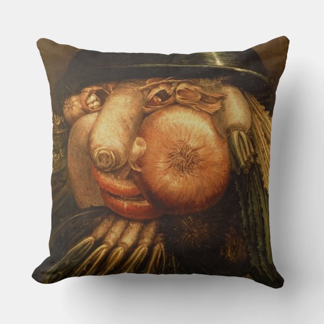 Cojín Decorativo El jardinero vegetal, c.1590 (aceite en el panel) (Anverso)