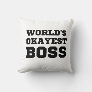 Cojín Decorativo El jefe más Okayés del mundo