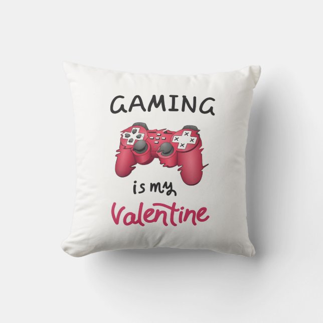 Cojín Decorativo El juego es mi San Valentín (Anverso)