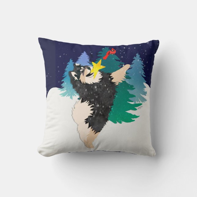 Cojín Decorativo EL LAPPHUND CELESTIAL - FINLANDÉS - Pillow (Anverso)
