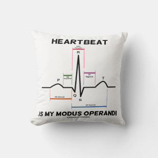 Cojín Decorativo El latido es mi modus operandi electrocardiograma