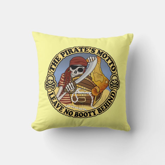 Cojín Decorativo El lema del pirata (Anverso)