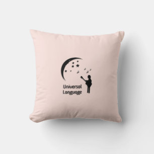 Cojín Decorativo El Lenguaje Universal Rosa