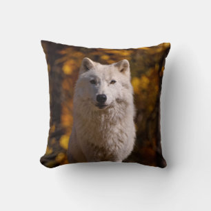 Cojín Decorativo El lobo ártico al rock