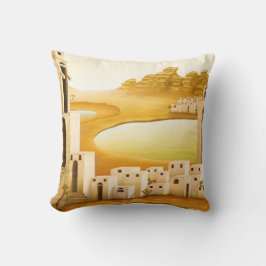 Cojín Decorativo "El lugar" - Pintura del Medio Oriente/Oriente del