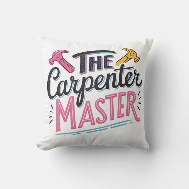 Cojín Decorativo El Maestro Carpintero (Anverso)