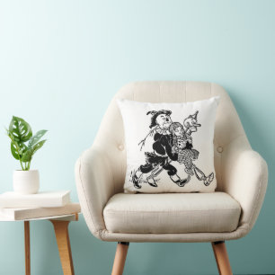 Cojín Decorativo El mago de Oz vintage Dorothea durmiendo con amapo