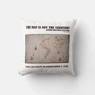 Cojín Decorativo El Mapa No Es El Territorio Planisferio De Salviat
