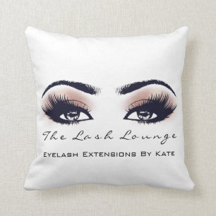 Cojín Decorativo El maquillaje coralino del balneario del purpurina