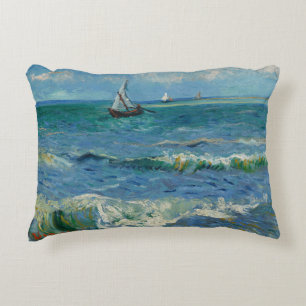 Cojín Decorativo El mar en Les Saintes Maries de la Mer   Van Gogh