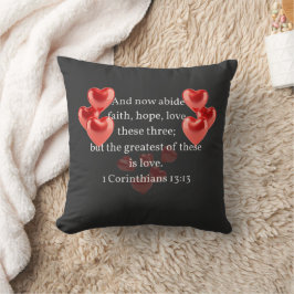 Cojín Decorativo "... el más grande de estos enamorados". cristiano