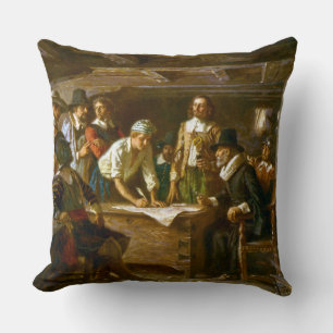 Cojín decorativo el Mayflower Jean compacto Ferri