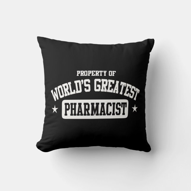 Cojín Decorativo El mayor farmacéutico del mundo (Anverso)