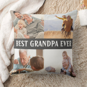 Cojín Decorativo El mejor abuelo de todos los tiempos 4 Collage de 