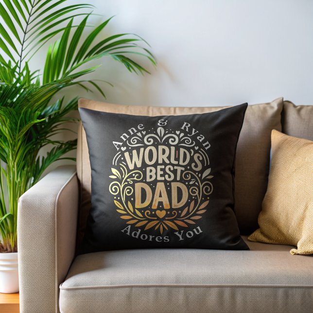 Cojín Decorativo El mejor almohadón personalizado del mundo (Subido por el creador)
